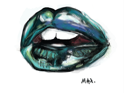 Blue Lips illustrator