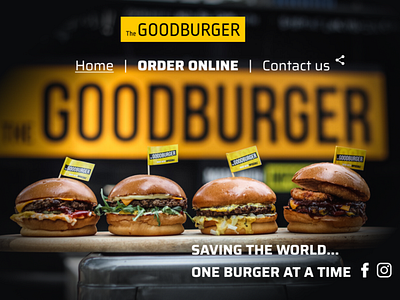 [GoodBurger Redesign] Home page
