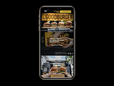 [Goodburger redesign] Mobile page