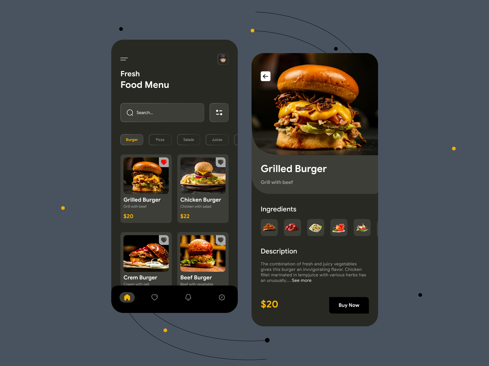 Food delivery app by Md Masukur Rahman on Dribbble