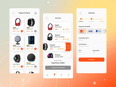 E commerce mobile app