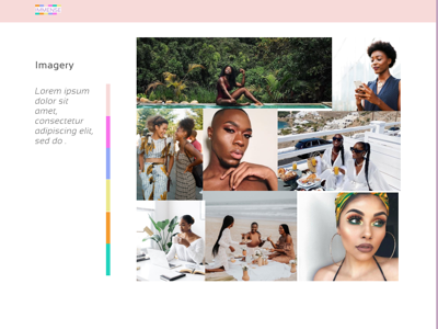 Imagery page for style guide