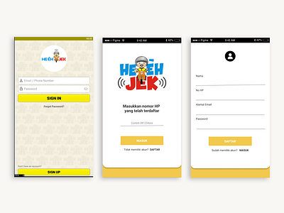 Portfolio 3 - HeehJek Redesign android app app app design apps design ui