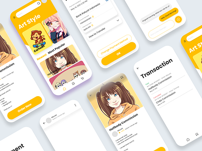 KREATIV — Illustration Marketplace android app app design apps design ui