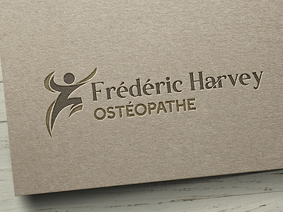 Logo - Frédéric Harvey Ostéopathe branding design graphic design illustrator logo vector