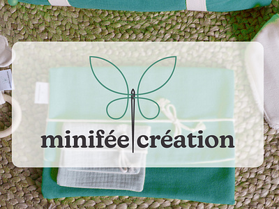 Logo - Minifée Création (baby & kid cloth confection) baby branding clothing design graphic design illustrator logo vector