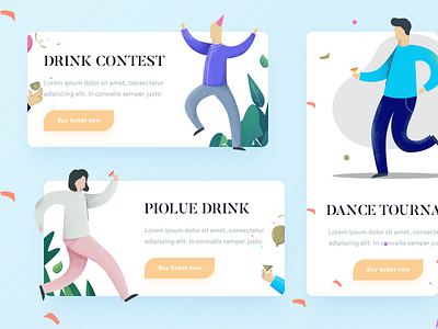 Event Illustrations app design icons illustration ui ux web