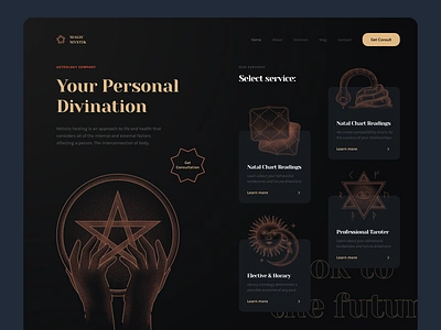 Tarot app branding design icon icons illustration logo tarot tarot card tarot deck ui ux web