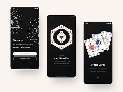 Tarot astrology astronomy design icons illustration tarot tarot card typography ui ux vector web