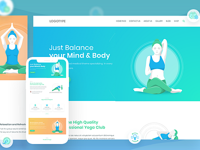 Sneak Peak - Yoga app design icons illustration theme ui ux web yoga