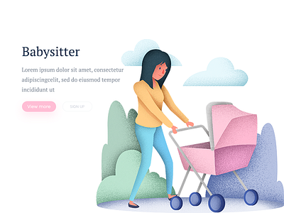 Babysitter - Sneak Peak app design icon illustration logo ui ux web