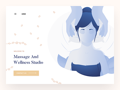 Massage design illustration