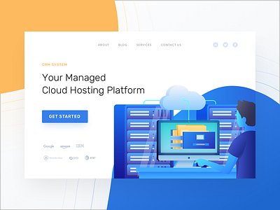 Cloud Hosting illustration