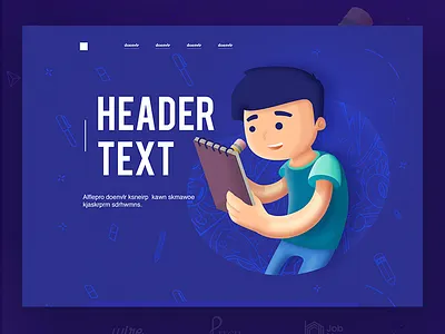 Cartoonist design illustration typography ui web