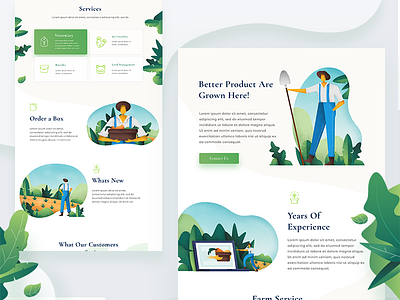 Farmer design icons illustration illustrations landing ui ux vector web