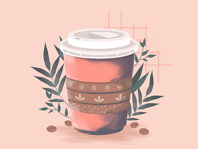 Coffee Cup app design icons illustration ui ux web