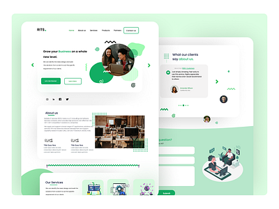 Rits company website dailyui design design art figma figma design illustration minimal ui ui design ui ux ux web web design website concept website design