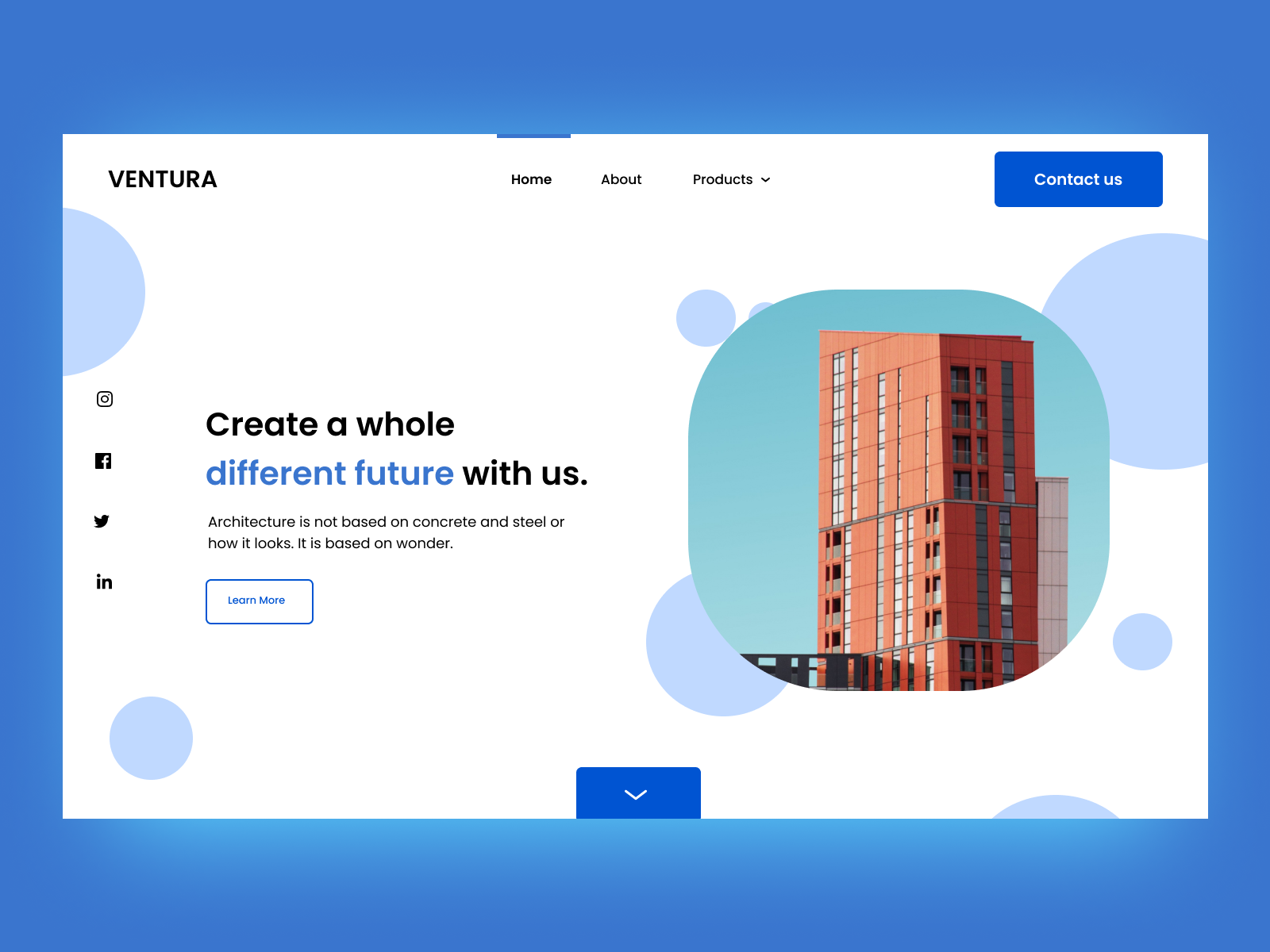 Ventura Architectural Concept website by Joel Gregory on Dribbble