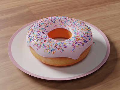 Doughnut Blender 3d blender blender3d compositing design design art graphic design lighting