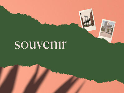 Souvenir: A product app branding cinema 4d paper polaroid product ripped souvenir visuals