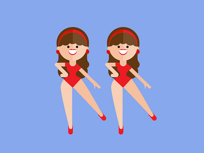 Twinsies dancing emoji girls iphone vector