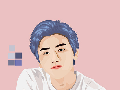 flat vector jaemin nct vector