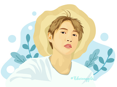 renjun nct flat vector vector