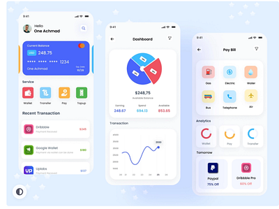 Pay bill Dashboard App Design app design dashboard app mobile app mobile app ui pay bill dashboard app