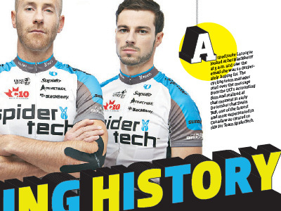 Cycling History cycling design editorial graphic design magazine typography