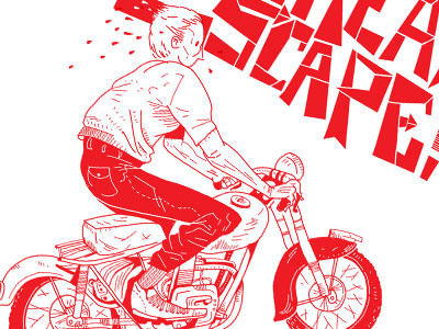 The Great Escape digital dushan milic illustration pen ink red