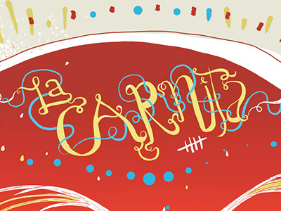 La Carnita Hand Lettering colour concept food graphic hand lettering illustration skull