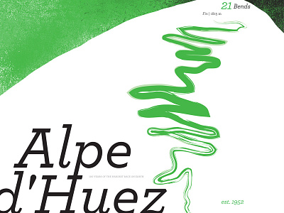 Alpe d'Huez: Modern alps dhuez bicycle bikes cycling design france orange retro type typography