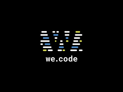 we.code logo black code logo