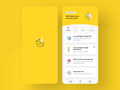 Life Booster app animation app clean illustration typography ui