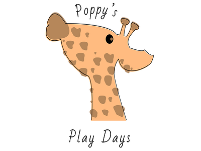 Poppy's Play Days branding design flat icon illustration illustrator logo