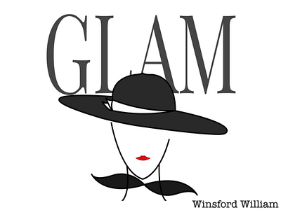 Go for Glam art design flat graphic design illustration illustrator logo minimal vector