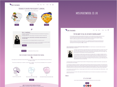 mrsunderwood.co.uk branding design flat graphic design illustration logo marketing vector web website