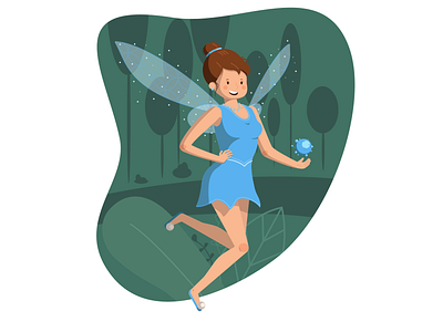 Fairy fairy illustration vector water