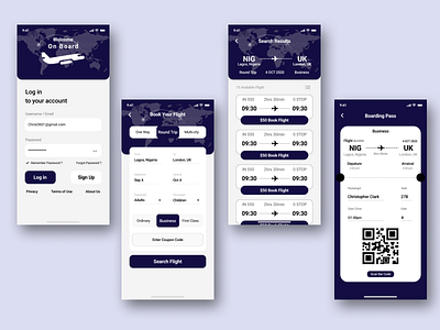 DailyUI Day 24 (BOARDING PASS)