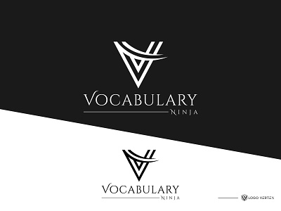 Vocabulary Ninja logo design l monogram logo. business logo design corporate identity logo design logo folio logo maker logo vector luxury logo minimal minimalist logo monogram vn logo monogram vn logo png vn logo vn logo design vn logo png vn monogram