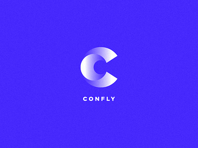 Minimalistic Logo for Confly App app confly gradient icon logo minimalism