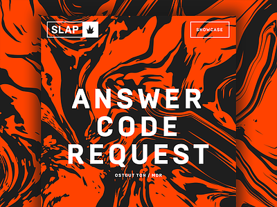 SLAP / ACR — Poster answer code design poster request slap techno