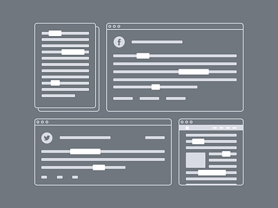 Text Detection animation detection illustration sketch text wireframes