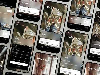 Workroom App — Redesign app app design apple design ios iphone x lifestyle minimal restaurant ui ux