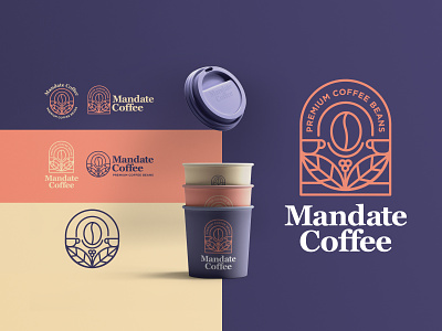 MANDATE COFFEE beans branding cafe cafe logo café coffee coffee shop coffeelogo design graphic design illustration logo logo design logotype minimal vector