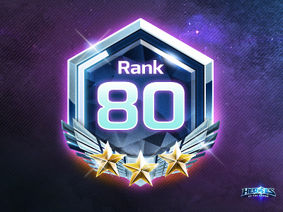 Heroes of the Storm Rank Icon gaming icon rank ui