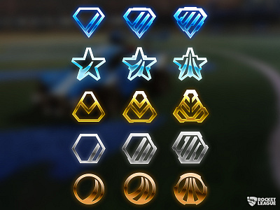 Rocket League Rank Icons games icons ranks rocket league video gaming