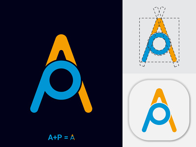 AP Letter Logo Design