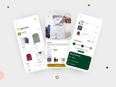 Hale and Ashe App Design app branding clean clothing convrtx design interface minimal mobile app modern product design shirts tailor ui uiux unique ux versatile