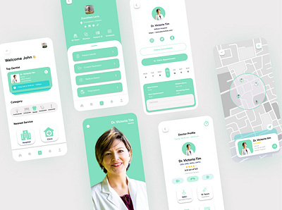 DentistNow App Design app clinic convrtx dental dental care dental clinic dentist design doctor health app minimal mobile mobile app design mobile ui ui uiux ux